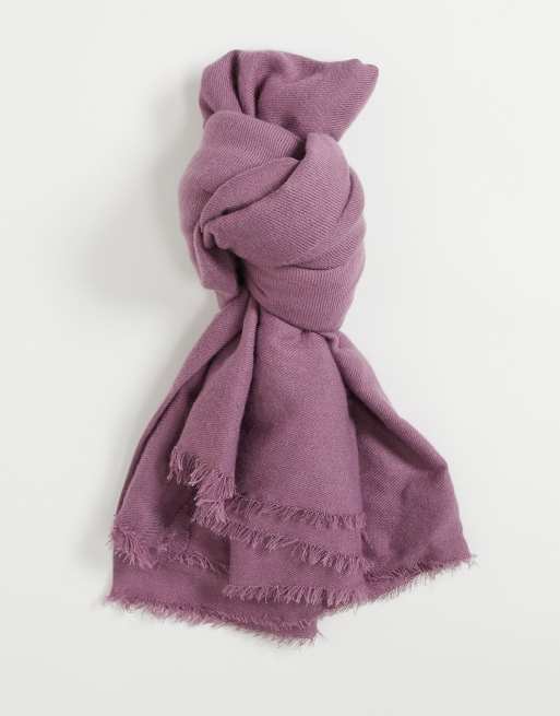 ASOS DESIGN - New - Sciarpa quadrata leggera lilla - PURPLE