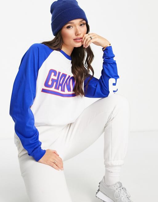 Long printed T-shirt - Blue/New York Giants - Ladies