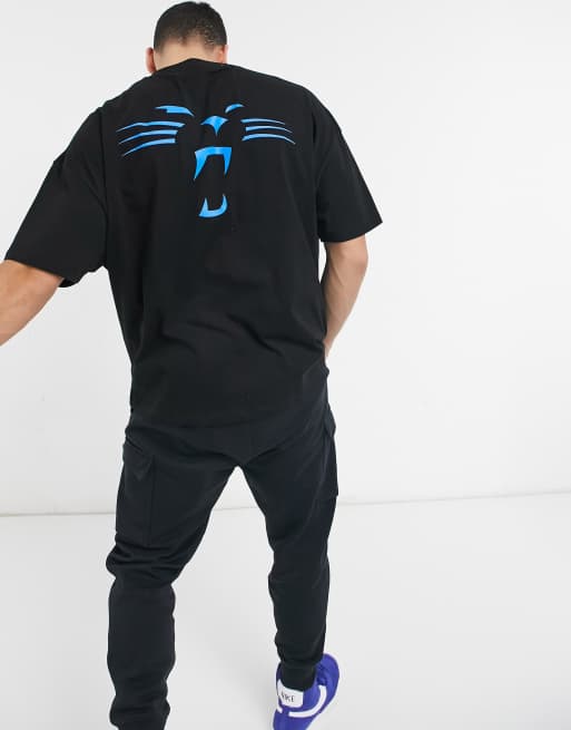 ASOS Nfl Panther Oversized T-shirt With Front And Back Print in Black for  Men