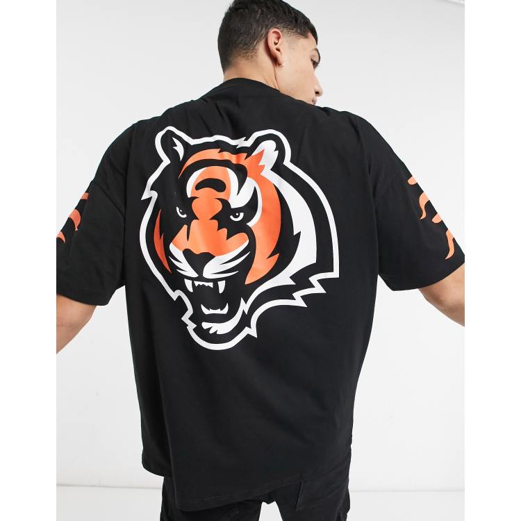 ASOS DESIGN NFL Cincinnati Bengals oversized v neck t-shirt with