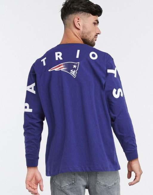 ASOS DESIGN oversized t-shirt with long sleeve and NFL print