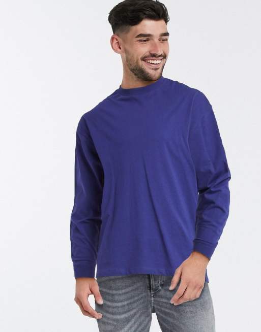 ASOS DESIGN oversized t-shirt with long sleeve and NFL print