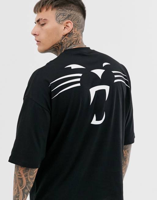 ASOS Nfl Panther Oversized T-shirt With Front And Back Print in