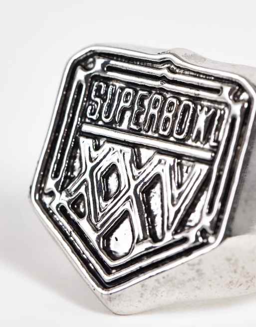 ASOS DESIGN - NFL Superbowl - Chevalière en métal - Argenté, 2 de 4