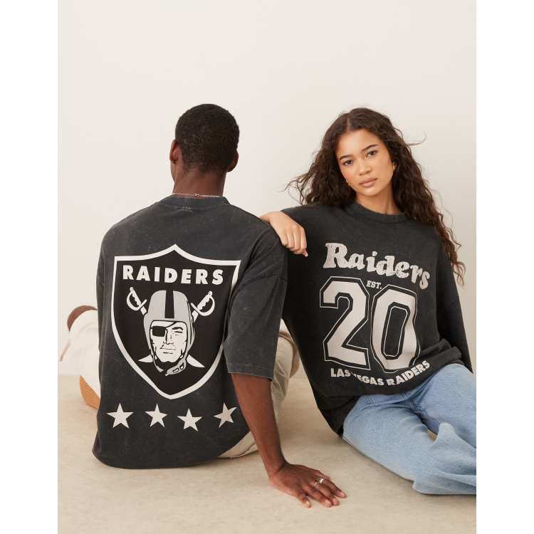 ASOS DESIGN NFL unisex oversized T-shirt with Raiders prints in