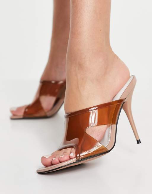 ASOS DESIGN - Niall - Sandali con tacco sportivi beige