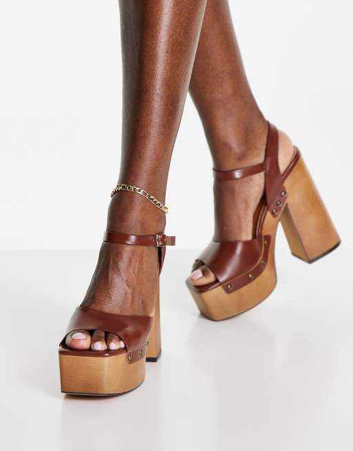 Asos tan heels sale