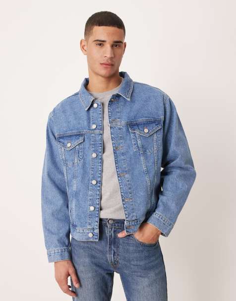 ASOS DESIGN – Niebieska jeansowa kurtka trucker - view 1