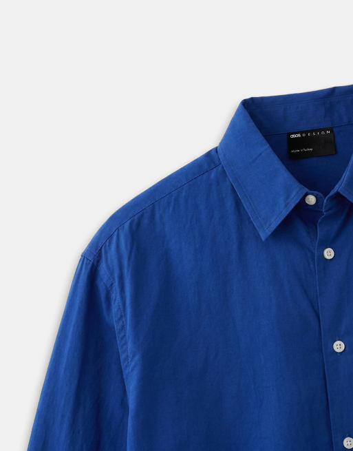 ASOS DESIGN – Niebieska koszula popelinowa oversize, 9 z 9
