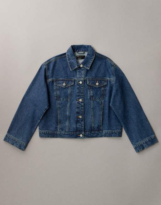 ASOS DESIGN – Niebieska kurtka jeansowa oversize w stylu lat 90., 5 z 7