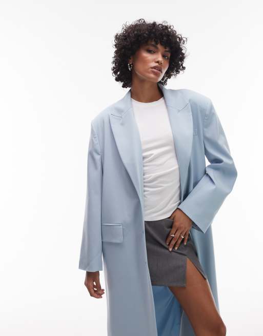ASOS DESIGN – Niebieska marynarka o wydłużonym fasonie, 3 z 4