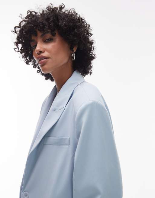 ASOS DESIGN – Niebieska marynarka o wydłużonym fasonie, 4 z 4