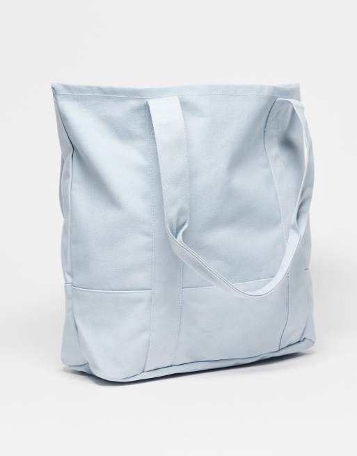 ASOS DESIGN – Niebieska torebka typu tote z grubego płótna