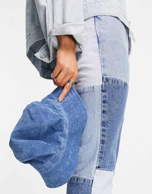 ASOS DESIGN – Niebieski kapelusz typu bucket z grubego sztruksu, 4 z 4