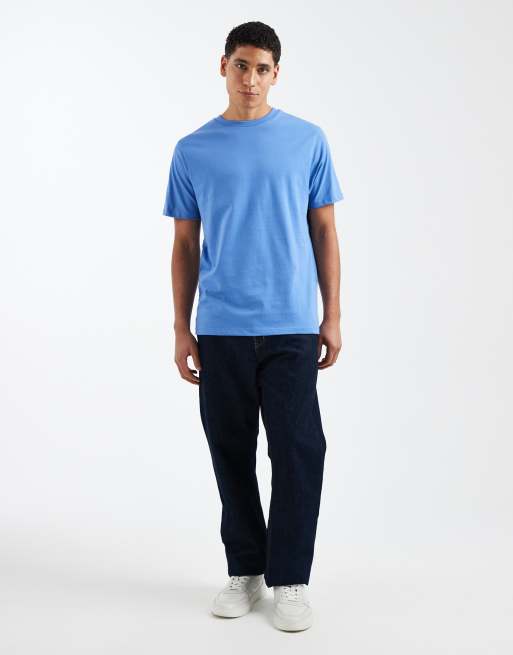 ASOS DESIGN – Niebieski T-shirt basic o regularnym kroju, 2 z 5