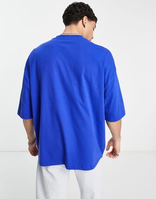ASOS DESIGN – Niebieski T-shirt oversize z nadrukiem California, 2 z 4