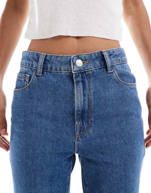 ASOS DESIGN – Niebieskie dzwony jeansowe z bardzo wysokim stanem, 4 z 5