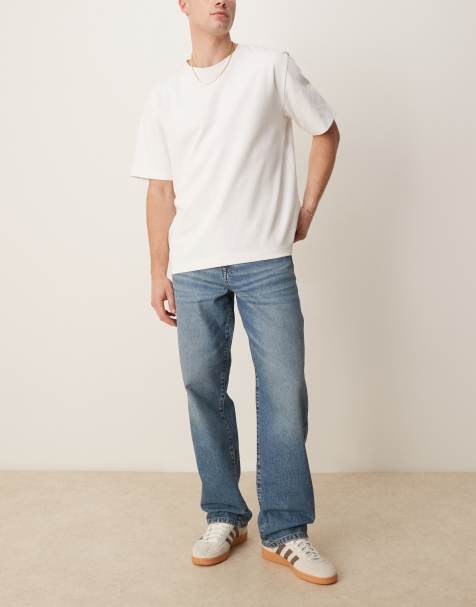 ASOS DESIGN – Niebieskie jeansy o bardzo luźnym kroju - view 1