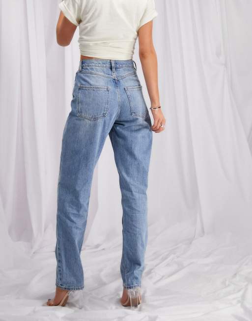 ASOS DESIGN – Niebieskie jeansy o fasonie boyfriend, 3 z 4