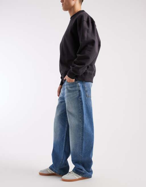 ASOS DESIGN – Niebieskie jeansy o luźnym kroju, 3 z 5