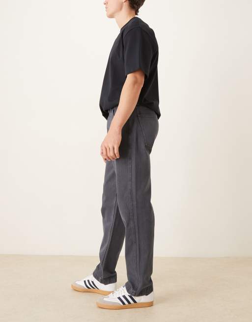 ASOS DESIGN – Niebieskie jeansy o prostym kroju z efektem overdye, 2 z 5