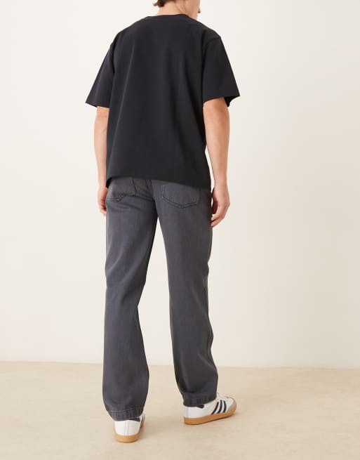 ASOS DESIGN – Niebieskie jeansy o prostym kroju z efektem overdye, 3 z 5