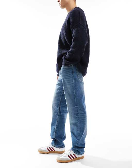 ASOS DESIGN – Niebieskie jeansy z prostymi nogawkami i stretchem, 3 z 5