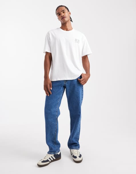 ASOS DESIGN – Niebieskie jeansy z prostymi nogawkami - view 1