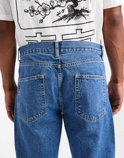 ASOS DESIGN – Niebieskie jeansy z prostymi nogawkami, 4 z 5