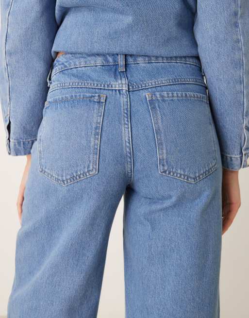 ASOS DESIGN – Niebieskie jeansy z szerokimi nogawkami i niskim stanem, 5 z 5