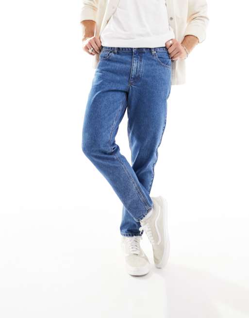 ASOS DESIGN – Niebieskie jeansy ze zwężanymi nogawkami , 4 z 5