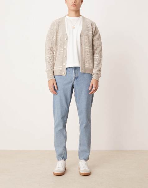 ASOS DESIGN – Niebieskie jeansy ze zwężanymi nogawkami - view 1