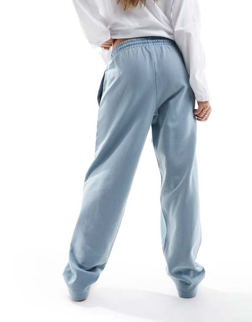 ASOS DESIGN – Niebieskie joggersy z prostymi nogawkami i efektem sprania, 2 z 5