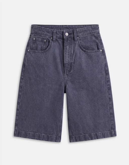 ASOS DESIGN – Niebieskie jortsy jeansowe o luźnym kroju , 6 z 7