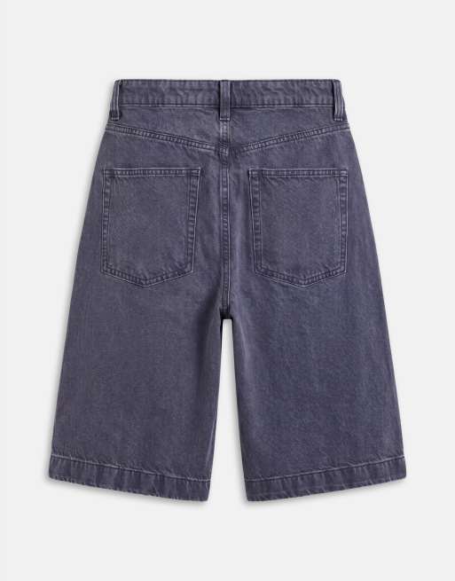 ASOS DESIGN – Niebieskie jortsy jeansowe o luźnym kroju , 7 z 7