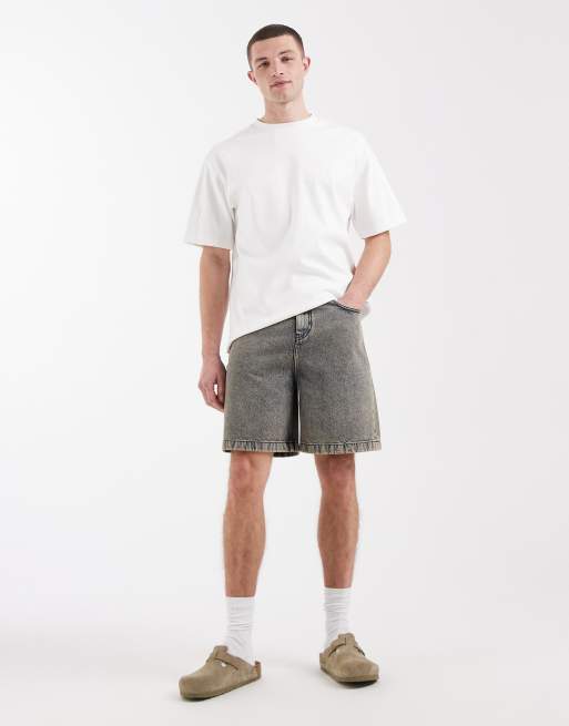 ASOS DESIGN – Niebieskie jortsy jeansowe średniej długości, 3 z 5