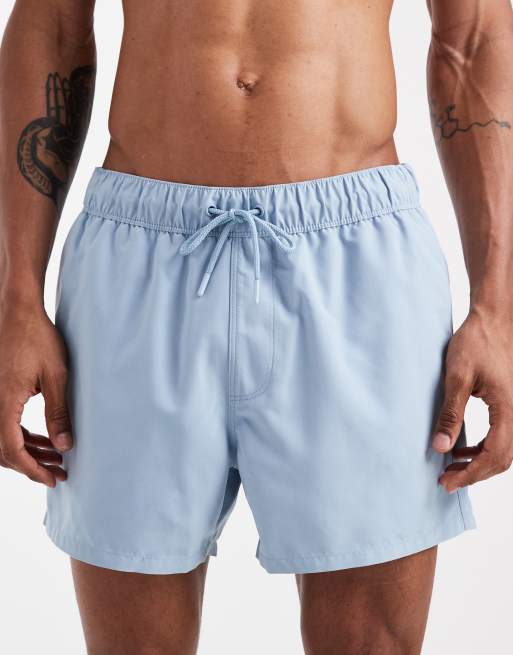 ASOS DESIGN – Niebieskie krótkie szorty kąpielowe, 4 z 5