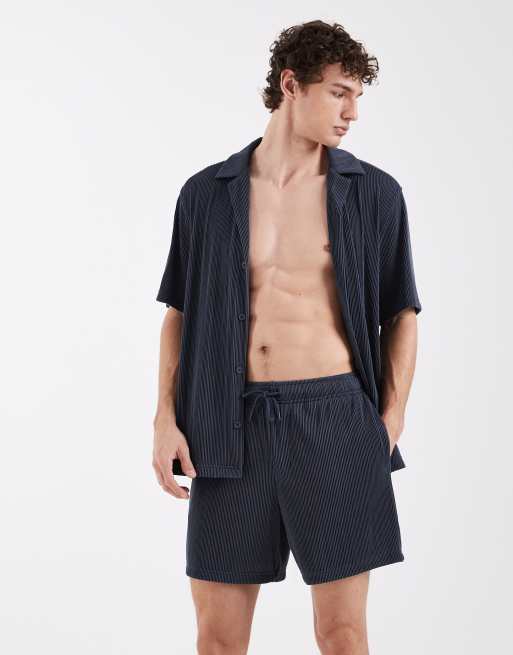 ASOS DESIGN – Plisowany niebieski zestaw, 3 z 3