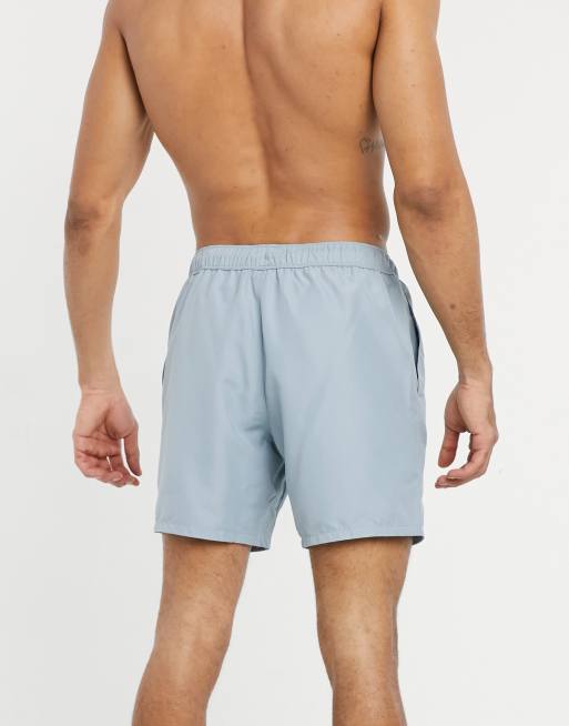 ASOS DESIGN – Niebieskie szorty kąpielowe średniej długości, 2 z 4