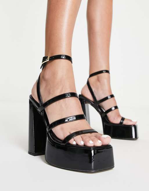 Triple strap hot sale sandals