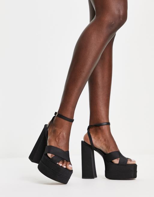 ASOS DESIGN – Nika – Sandalen in Schwarz mit Plateauabsatz , 4 von 4
