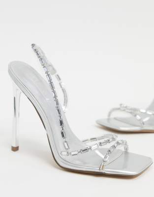 asos clear sandals