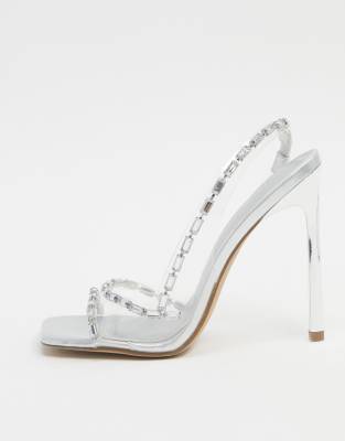 asos clear heel shoes