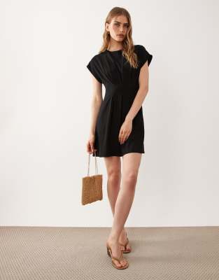 black mini halter dress Black Beauty Halter Mini Dress Black / Polka