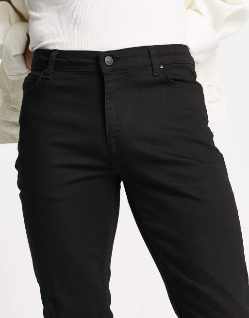 Men's Black No Fade Super Skinny Jeans, Men's Clearance