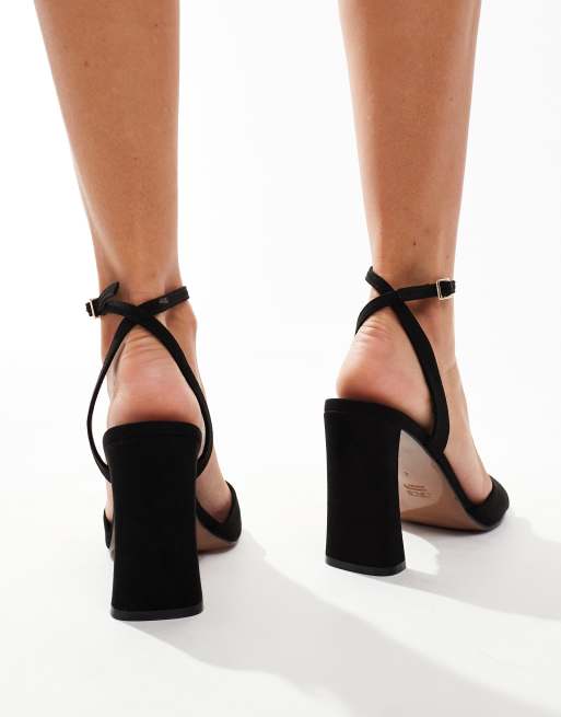 ASOS DESIGN - Noah - Minimalistische sandalen met blokhak in zwart, 2 van 4