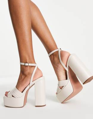 off white platform sandals