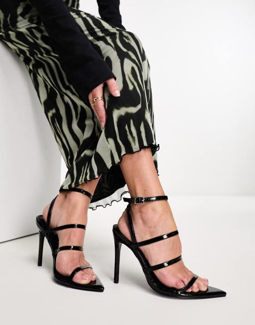 Pointed strappy hot sale heels