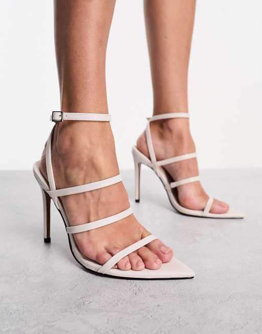 Asos white outlet heels