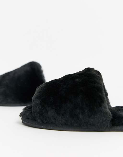 Asos fur online slippers